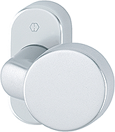 HOPPE Knopf auf Rosette 58G/55, festdrehbar, Aluminium 3162321
