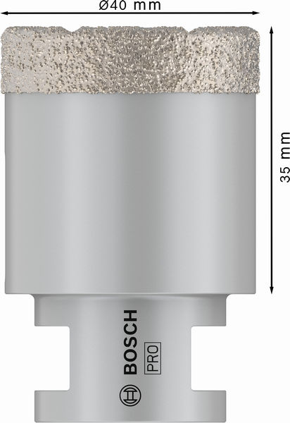 Bosch PRO Core Cutter dry, 40 x 35 x 22,23 mm 2608587123