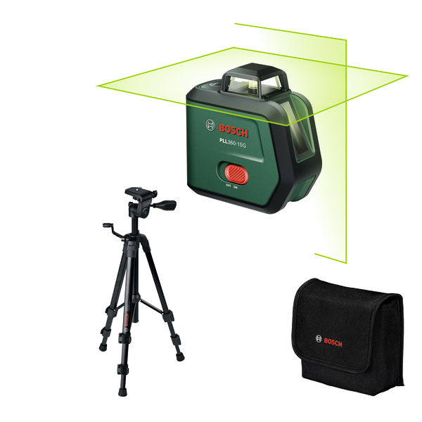 Bosch Kreuzlinien-Laser PLL360-15G Set, 1 x Akku BA 3.6V 2.0Ah 0 603 663 K01