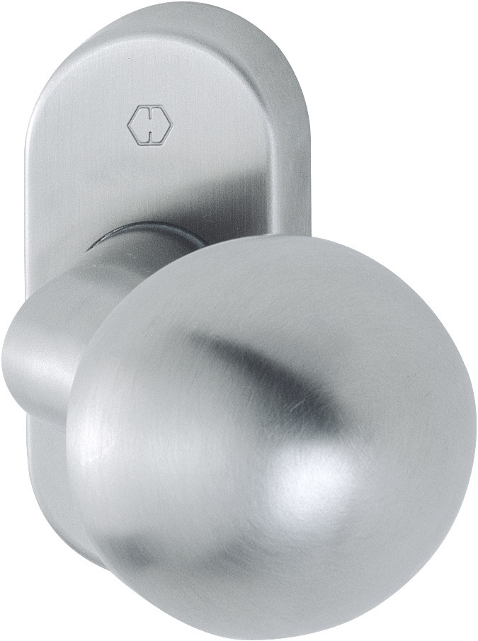 HOPPE Knopf auf Rosette E50G/55, festdrehbar, Edelstahl 3165388