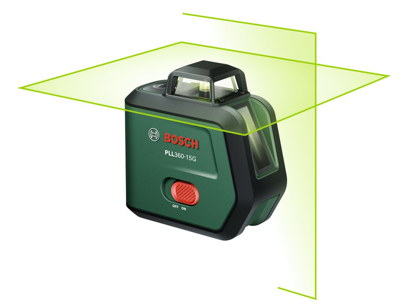 Bosch Kreuzlinien-Laser PLL360-15G, 1 x Akku BA 3.6V 2.0Ah 0 603 663 K00