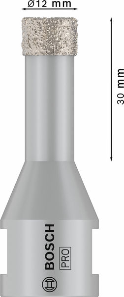 Bosch PRO Core Cutter dry, 12 x 30 mm 2608599042